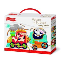 Velcro игра Липучки и Шнурки - Веселый Поезд цена и информация | Развивающие игрушки | 220.lv