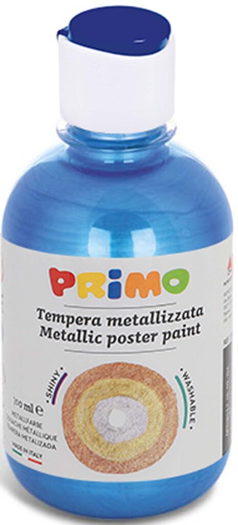 Guaša PRIMO, spilgti zilā metāliskā krāsā, 300 ml cena un informācija | Modelēšanas un zīmēšanas piederumi | 220.lv