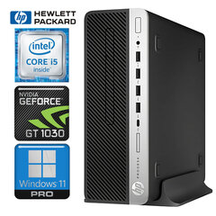 HP 600 G5 SFF i5-9500 64GB 1TB SSD M.2 NVME+2TB GT1030 2GB WIN11Pro cena un informācija | Stacionārie datori | 220.lv
