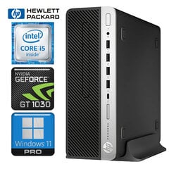 HP 600 G5 SFF i5-9500 16GB 1TB GT1030 2GB WIN11Pro cena un informācija | Stacionārie datori | 220.lv