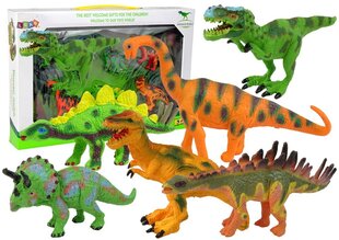 Dinozauru figūru komplekts Lean Toys, 6 gab. cena un informācija | Rotaļlietas zēniem | 220.lv