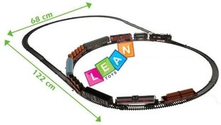 Rotaļlietu elektriskais vilciens Lean Toys, 150 cm cena un informācija | Rotaļlietas zēniem | 220.lv