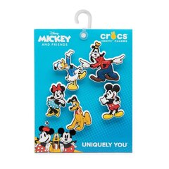 Nozīmītes Crocs™ Disney Mickey Friends 10010001, 5 gab. cena un informācija | Gumijas klogi bērniem | 220.lv