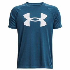 Krekls ar Īsām Piedurknēm Bērniem Under Armour Big Logo Zils cena un informācija | Zēnu krekli | 220.lv