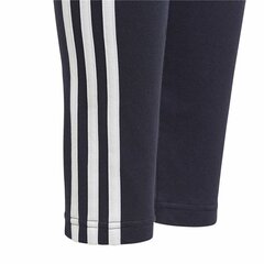 спортивные колготки Adidas Essentials 3 Stripes Тёмно Синий цена и информация | Штаны для девочек | 220.lv