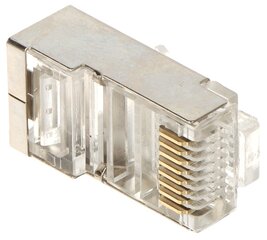 ЭКРАНИРОВАННЫЙ МОДУЛЯРНЫЙ ШТЕКЕР RJ45T-EKRAN*P100 ТИП EZ цена и информация | Адаптеры и USB разветвители | 220.lv