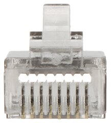 ЭКРАНИРОВАННЫЙ МОДУЛЯРНЫЙ ШТЕКЕР RJ45T/6-EKRAN*P100 ТИП EZ цена и информация | Адаптеры и USB разветвители | 220.lv