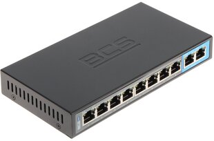 КОММУТАТОР POE BCS-B-SP0802 8-ПОРТОВЫЙ BCS BASIC цена и информация | Коммутаторы (Switch) | 220.lv