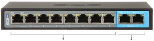 КОММУТАТОР POE BCS-B-SP0802 8-ПОРТОВЫЙ BCS BASIC цена и информация | Коммутаторы (Switch) | 220.lv