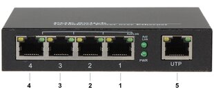 КОММУТАТОР POE SPS-4P/1 5-ПОРТОВЫЙ цена и информация | Коммутаторы (Switch) | 220.lv