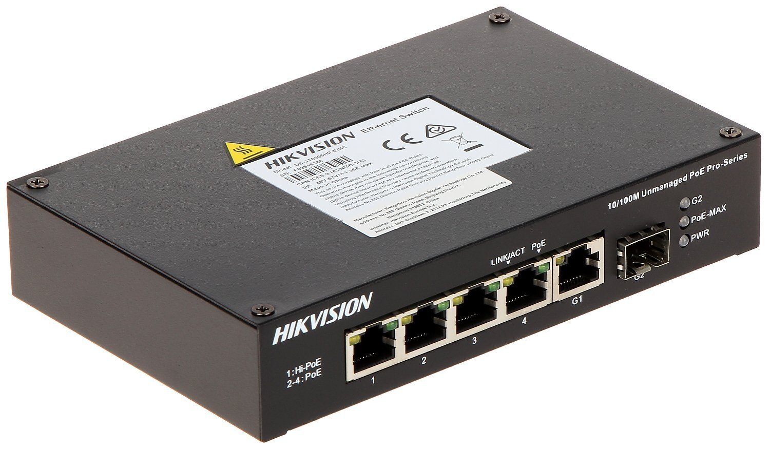 Hikvision PoE DS-3T0306HP-E/HS цена и информация | Komutatori (Switch) | 220.lv