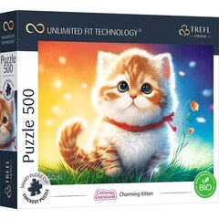 Puzle Trefl kaķēns, 500 d. cena un informācija | Puzles, 3D puzles | 220.lv