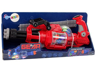 Elektriskā šautene ar skaņas un gaismas efektiem Lean Toys, sarkana cena un informācija | Rotaļlietas zēniem | 220.lv