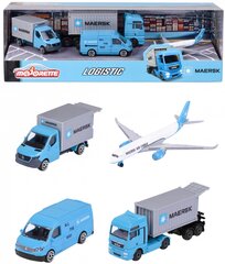Transportu komplekts Dickie Toys, zils, 4 gb. цена и информация | Конструктор автомобилей игрушки для мальчиков | 220.lv