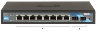 BCS Basic PoE BCS-B-SP08G-2SFP cena un informācija | Komutatori (Switch) | 220.lv