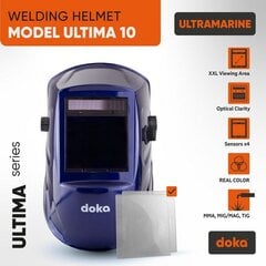 Маска сварщика автоматическая Doka Ultima 10 Ultramarine цена и информация | Защита для головы | 220.lv