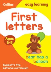 First Letters Ages 3-5: Ideal for Home Learning цена и информация | Книги для подростков  | 220.lv