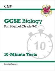 GCSE Biology: Edexcel 10-Minute Tests (includes answers) цена и информация | Книги для подростков и молодежи | 220.lv