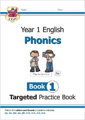 KS1 English Year 1 Phonics Targeted Practice Book - Book 1 cena un informācija | Grāmatas pusaudžiem un jauniešiem | 220.lv