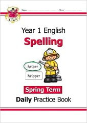 KS1 Spelling Year 1 Daily Practice Book: Spring Term cena un informācija | Grāmatas pusaudžiem un jauniešiem | 220.lv