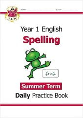 KS1 Spelling Year 1 Daily Practice Book: Summer Term cena un informācija | Grāmatas pusaudžiem un jauniešiem | 220.lv