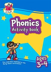 Phonics Activity Book for Ages 3-4 (Preschool) cena un informācija | Grāmatas pusaudžiem un jauniešiem | 220.lv