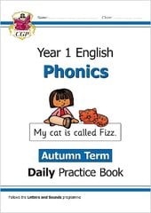 KS1 Phonics Year 1 Daily Practice Book: Autumn Term cena un informācija | Grāmatas pusaudžiem un jauniešiem | 220.lv