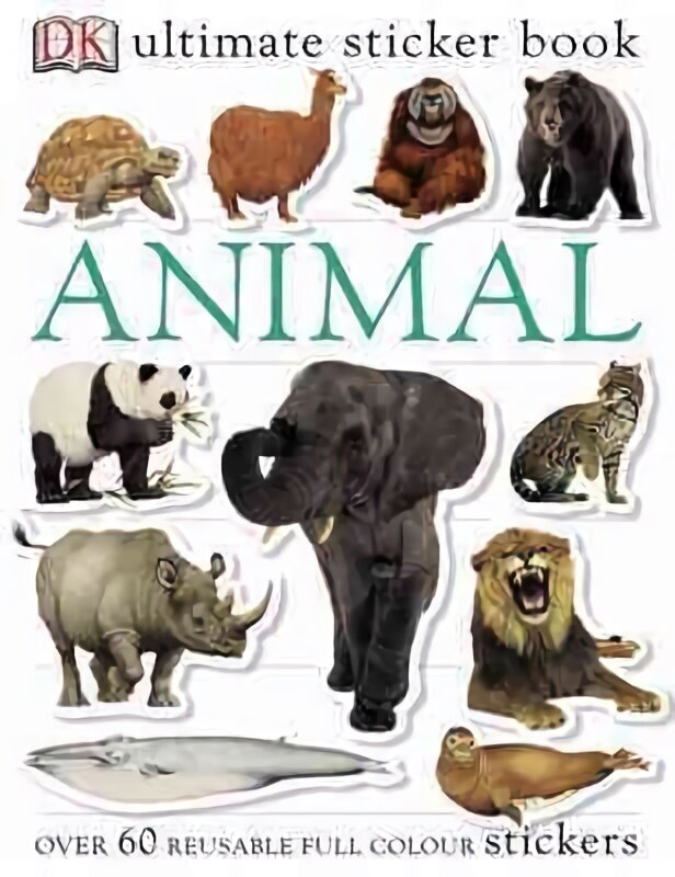 Animals Ultimate Sticker Book cena un informācija | Grāmatas mazuļiem | 220.lv