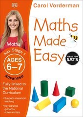 Maths Made Easy: Advanced, Ages 6-7 (Key Stage 1): Supports the National Curriculum, Maths Exercise Book cena un informācija | Grāmatas pusaudžiem un jauniešiem | 220.lv