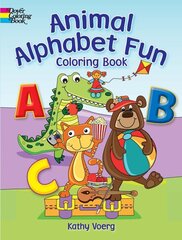 Animal Alphabet Fun Coloring Book цена и информация | Книги для самых маленьких | 220.lv