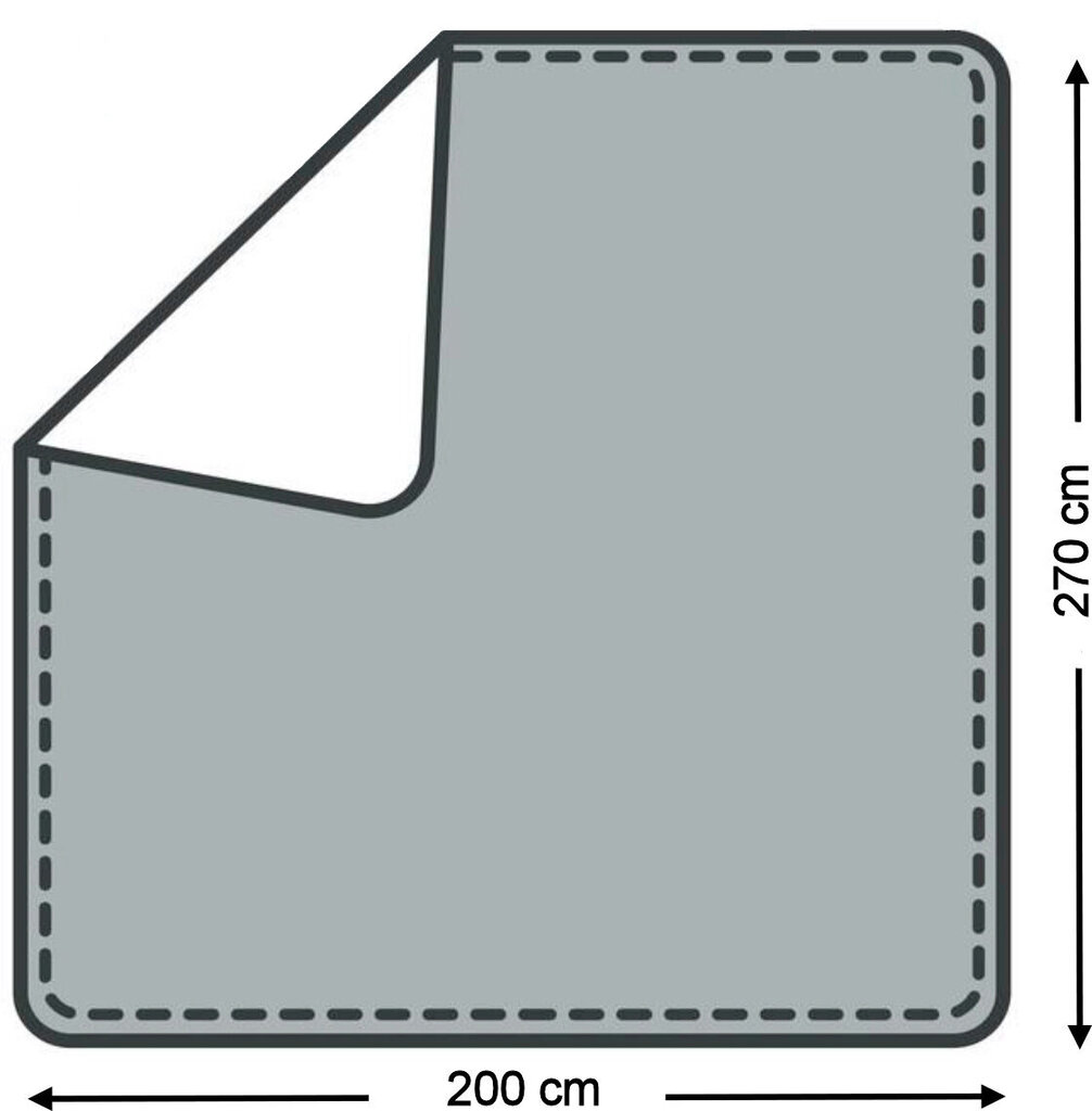 Belmarti Teflona ūdensnecaurlaidīgs gultas pārklājs, 200x270, bēšs cena un informācija | Gultas pārklāji, pledi | 220.lv