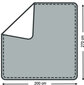 Belmarti Teflona ūdensnecaurlaidīgs gultas pārklājs, 200x270 cena un informācija | Gultas pārklāji, pledi | 220.lv