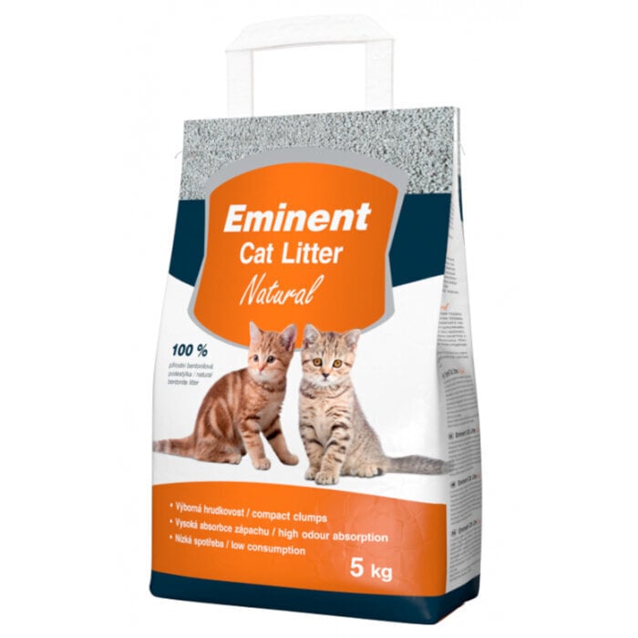 Eminent Cat Litter Dabīgi, bez smaržas kaķu pakaiši / 5kg цена и информация | Kaķu smiltis, pakaiši | 220.lv