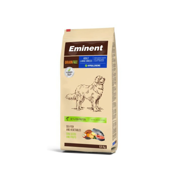 Eminent Free Grain Adult Large Breed 27/14 lielu un milzu šķirņu pieaugušiem suņiem / 2kg cena un informācija | Sausā barība suņiem | 220.lv