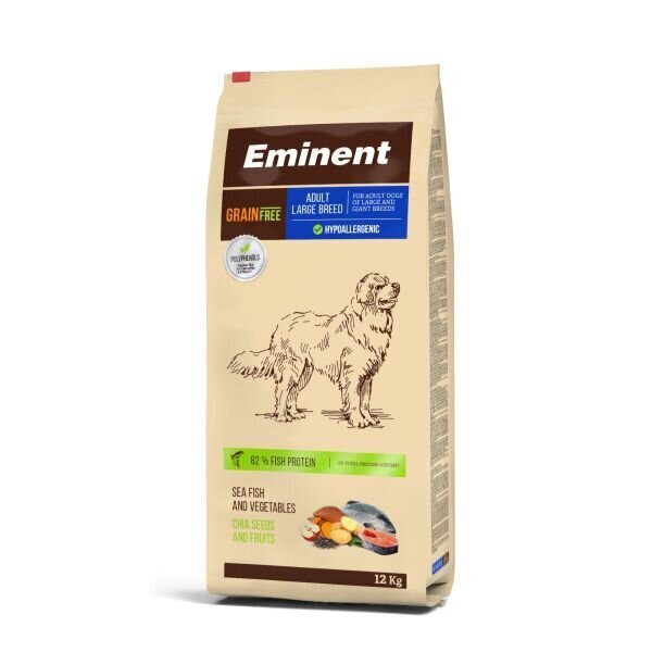 Eminent Free Grain Adult Large Breed 27/14 lielu un milzu šķirņu pieaugušiem suņiem / 12kg цена и информация | Sausā barība suņiem | 220.lv