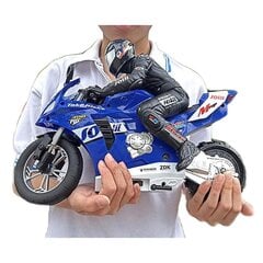 Радиоуправляемый каскадерский мотоцикл с 6-осевым гироскопом, синий цена и информация | Игрушки для мальчиков | 220.lv