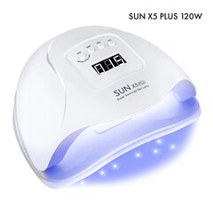 Лампа для ногтей Sun X5 Plus LED/UV 80W для маникюра и педикюра, белая цена и информация | Аппараты для маникюра и педикюра | 220.lv
