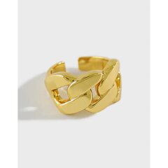 Привлекательное кольцо массивная цепочка 925 серебро Marceline цена и информация | Кольца | 220.lv