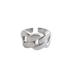 Кольцо с массивной цепочкой 925 пробы с серебряным покрытием Marceline цена и информация | Кольца | 220.lv