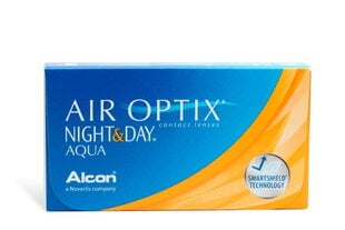 Mēneša kontaktlēcas Air Optix Night & Day Aqua R8.40 D14.0, 6 lēcas cena un informācija | Kontaktlēcas | 220.lv
