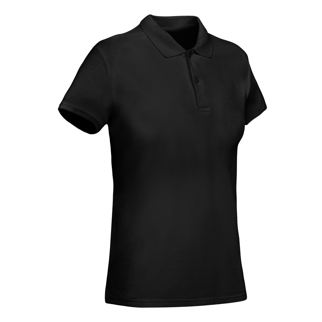 Pieguļošs seviešu polo krekls ar īsām piedurknēm, melns цена и информация | T-krekli sievietēm | 220.lv