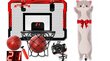 Interaktīvs bērnu basketbola dēlis 3in1 un plīša spilvens Cat, 50 cm цена и информация | Basketbola grozi | 220.lv