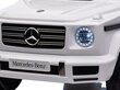 Bērnu vienvietīgs elektroauto Mercedes-Benz G500 ar mūzikas moduli, balts cena un informācija | Bērnu elektroauto | 220.lv