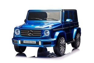Детский электромобиль Mercedes-Benz G500 с музыкальным модулем, одноместный, синий цена и информация | Электромобили для детей | 220.lv