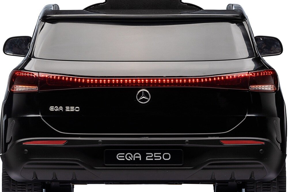 Bērnu vienvietīgs elektroauto Mercedes-Benz EQA 250 ar mūzikas moduli, melns cena un informācija | Bērnu elektroauto | 220.lv