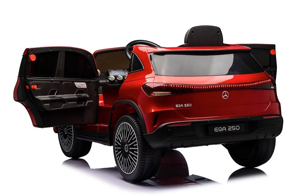 Bērnu vienvietīgs elektroauto Mercedes-Benz EQA 250 ar mūzikas moduli, sarkans cena un informācija | Bērnu elektroauto | 220.lv