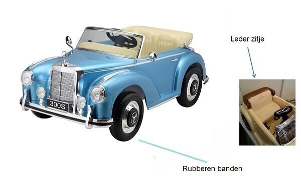 Elektromobīlis bērniem Mercedes 300S 12v ar mūzikas moduli, zils lakots цена и информация | Bērnu elektroauto | 220.lv