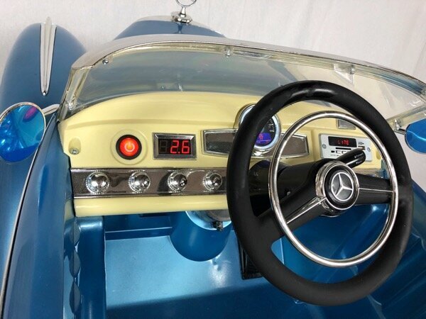 Elektromobīlis bērniem Mercedes 300S 12v ar mūzikas moduli, zils lakots цена и информация | Bērnu elektroauto | 220.lv