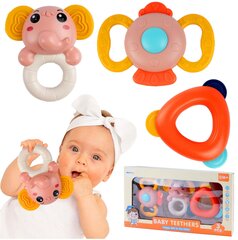 Grabulīšu - graužamo rotaļlietu komplekts zīdainim, 3 gab. cena un informācija | Rotaļlietas zīdaiņiem | 220.lv