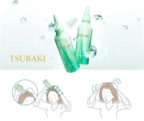 Sausais šampūns-gels ar piparmētru aromātu Shiseido Tsubaki, 180 ml цена и информация | Šampūni | 220.lv